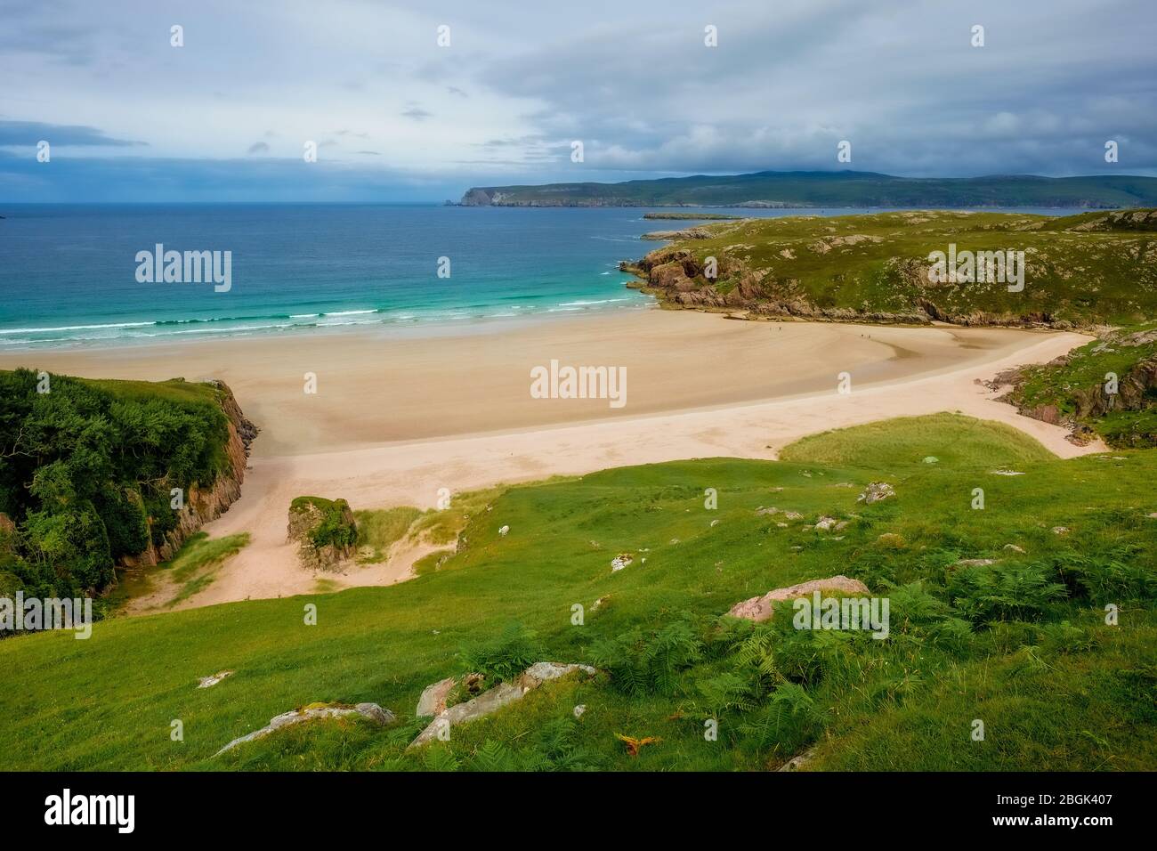 Spiaggia di Tràigh Allt Chàilgeag, Scozia Foto Stock