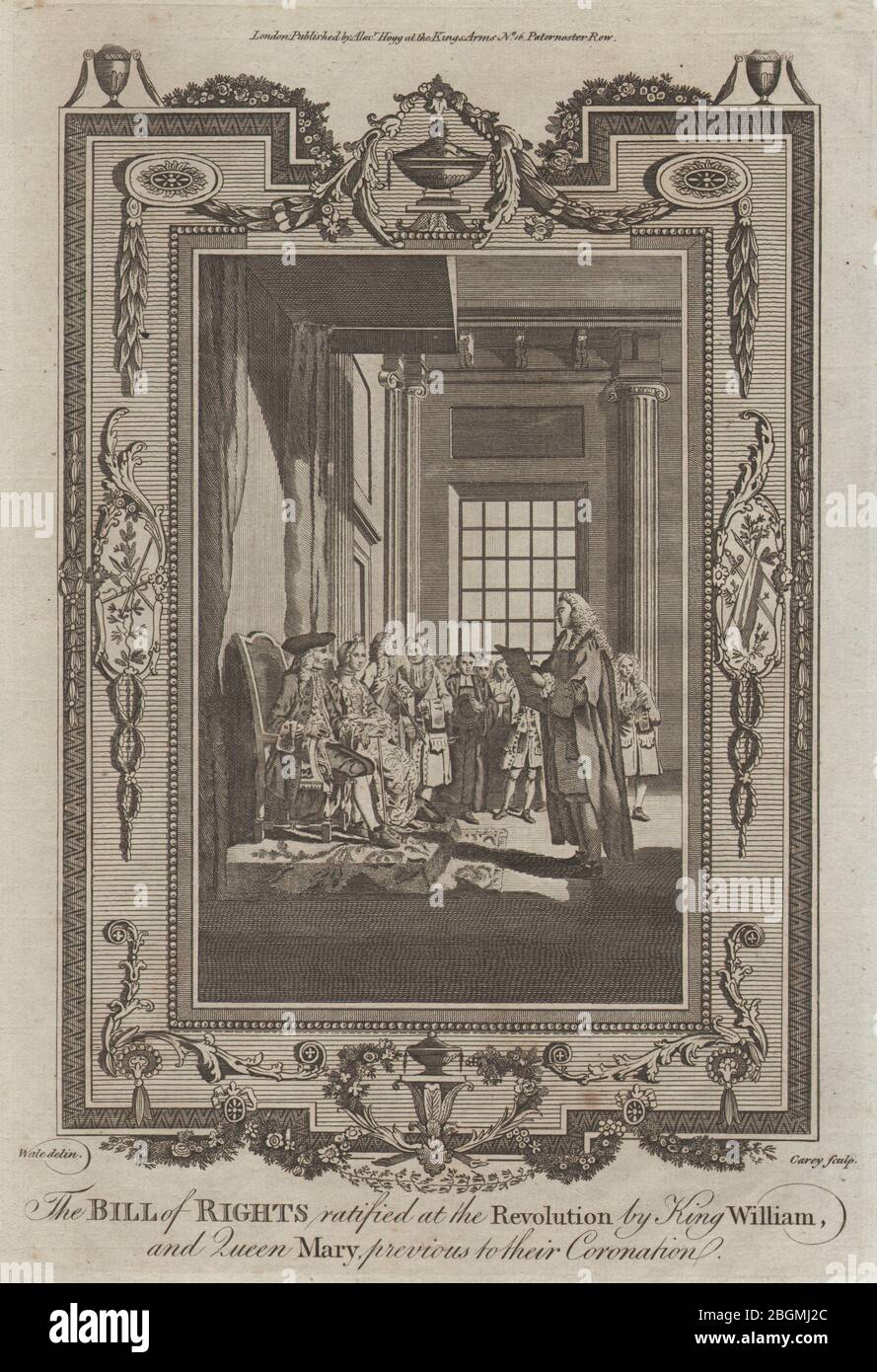 Bill of Rights 1689 ratificato da William & Mary Glorious Revolution THORNTON 1784 Foto Stock Bill of Rights 1689 ratificato da William & Mary Glorious Revolution THORNTON 1784 Foto Stock