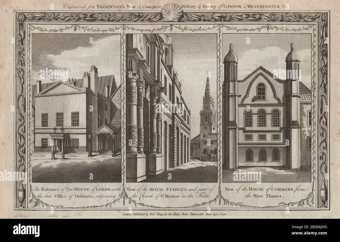 Vecchia Camera dei Lord Commons. Royal Mews St Martin-in-the-Fields Trafalgar Sq 1784 Foto Stock