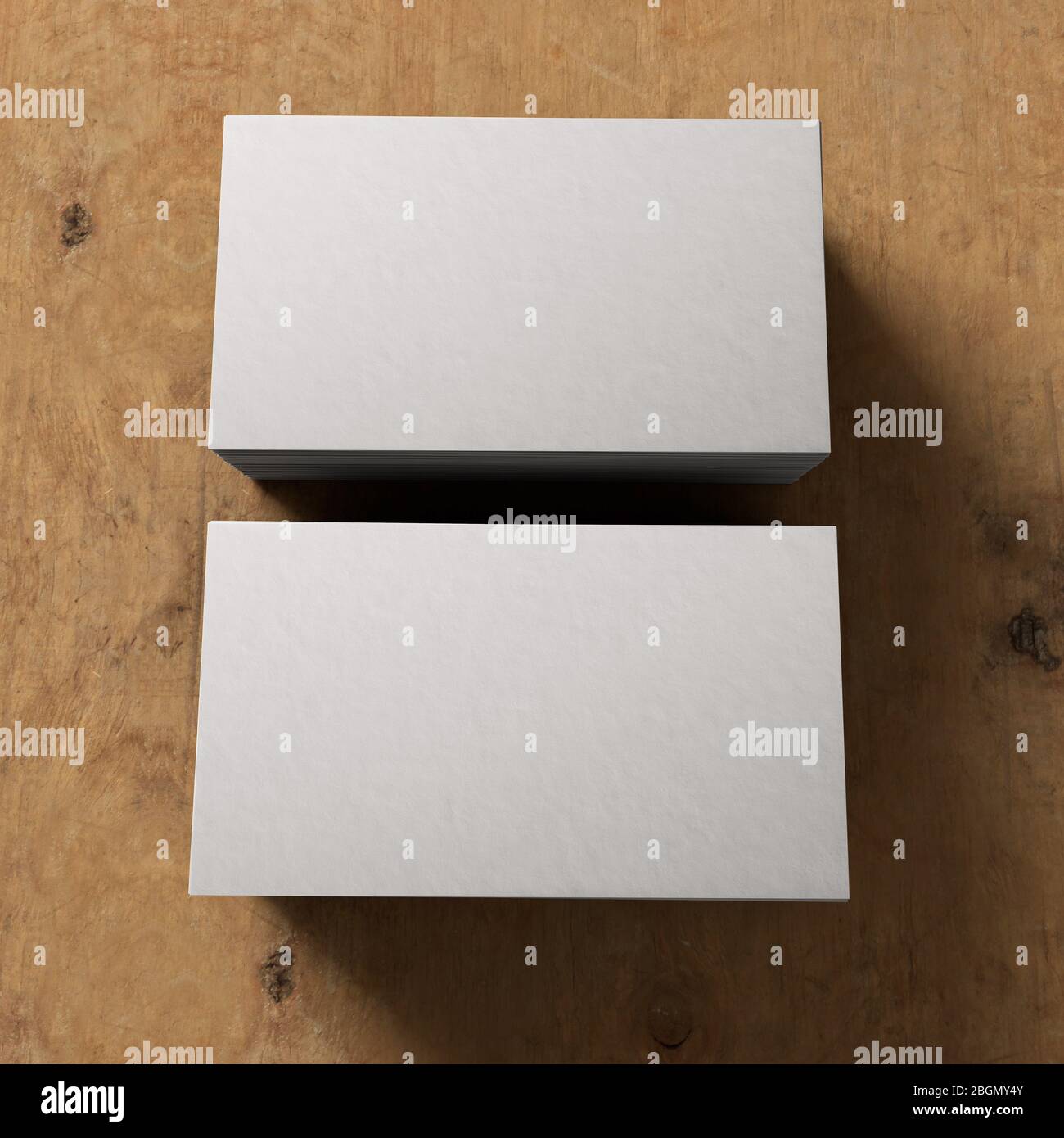 Mockup di biglietto da visita vuoto per l'identità del marchio Foto Stock