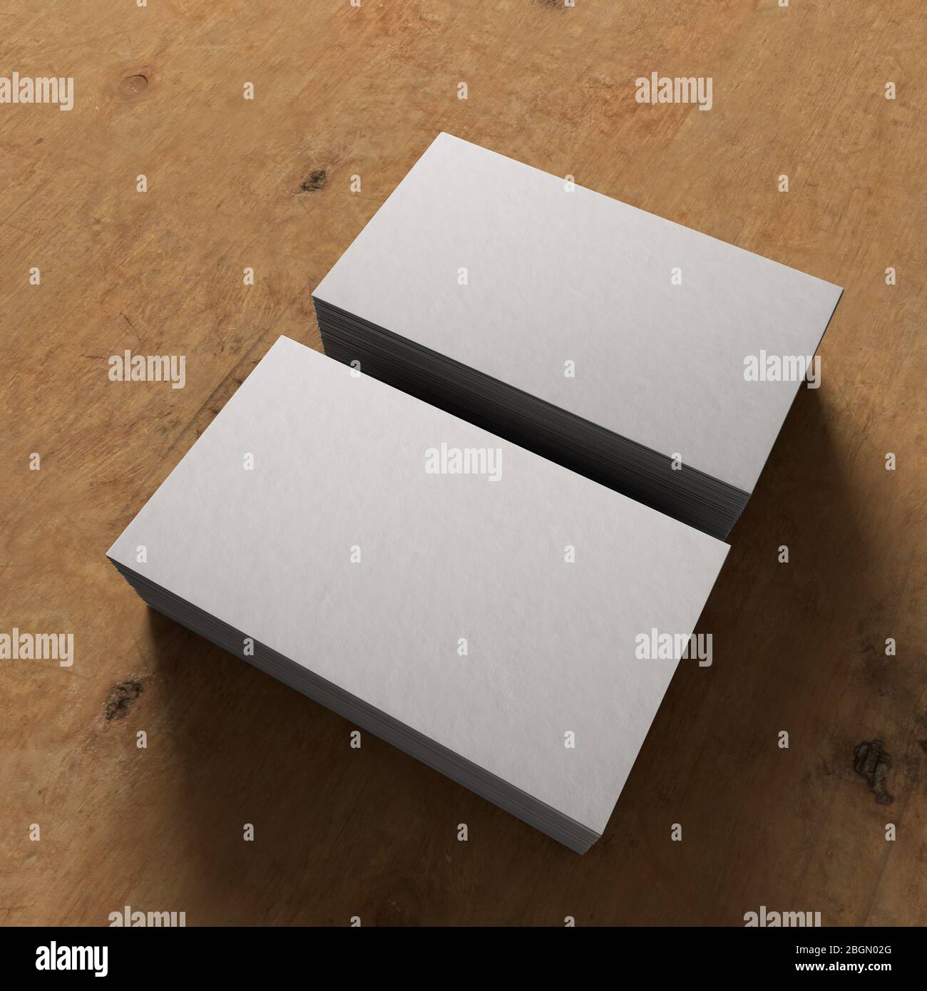 Mockup di biglietto da visita vuoto per l'identità del marchio Foto Stock