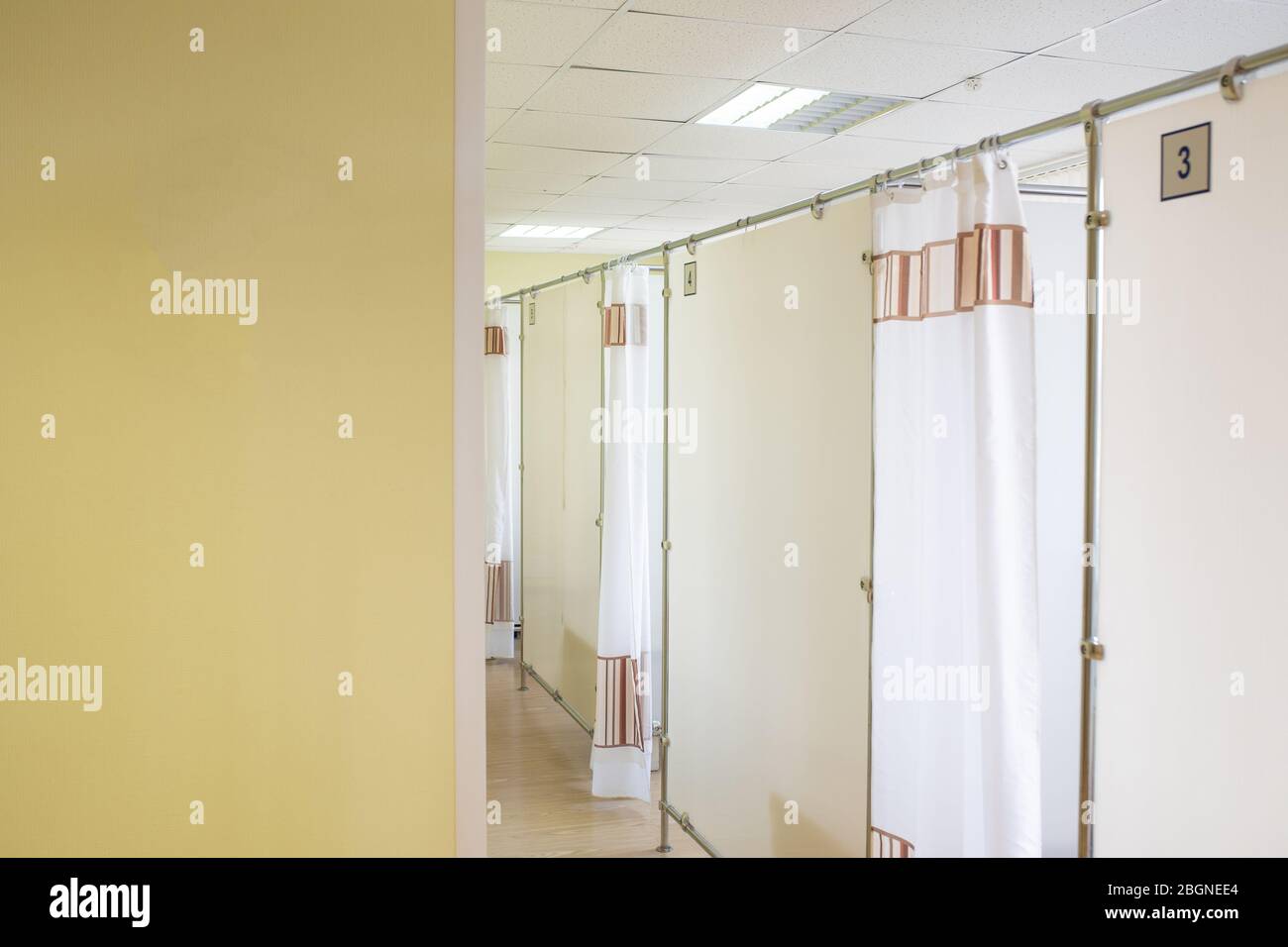 Sala trattamento cabina per elettroterapia. Foto Stock