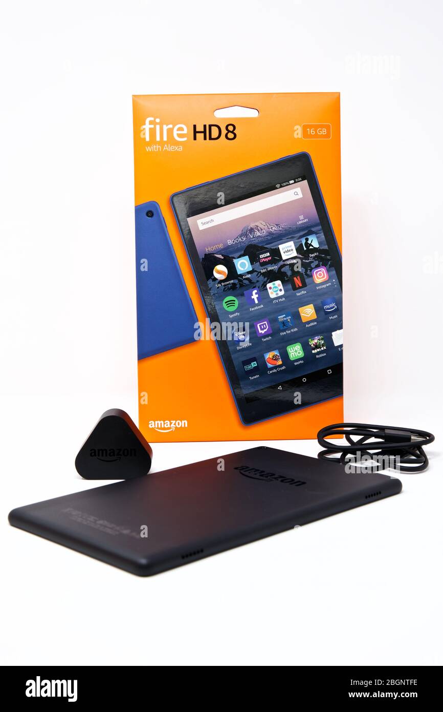 Amazon Fire HD 8 con Alexa Foto Stock