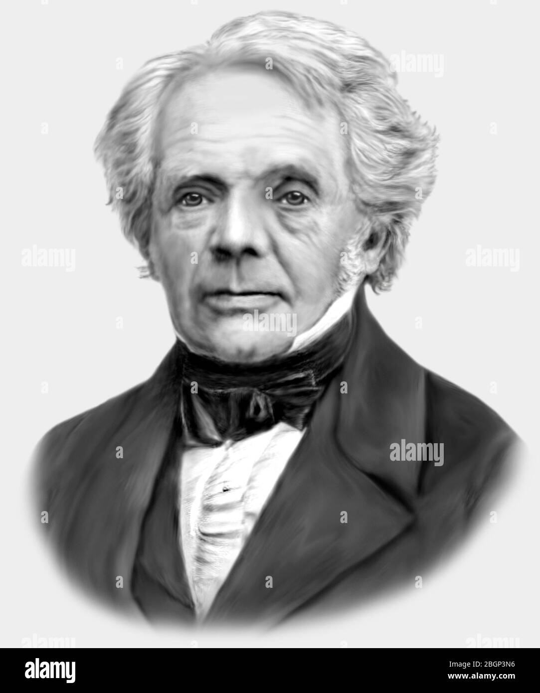 Agosto Ferdinand Moebius 1790-1868 astronomo teorico matematico tedesco Foto Stock