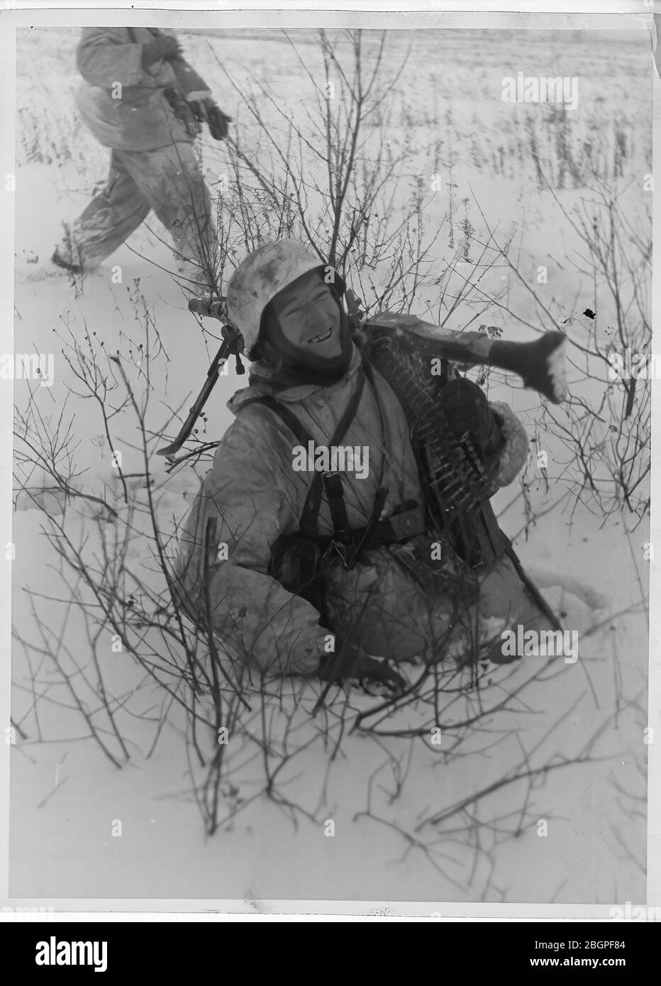 Le truppe tedesche si adeguano all'inverno. Fronte Orientale, 19 gennaio 1943. Foto Stock