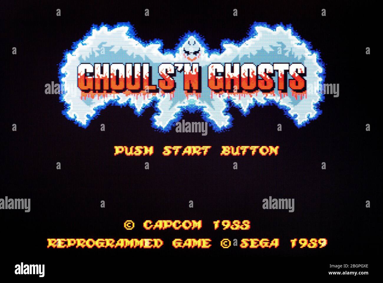 Ghouls n Ghosts - sega Genesis Mega Drive - solo per uso editoriale Foto Stock