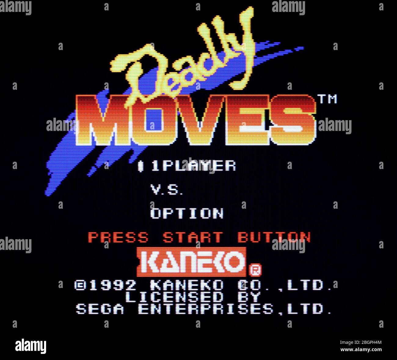 Deadly Moves - sega Genesis Mega Drive - solo per uso editoriale Foto Stock