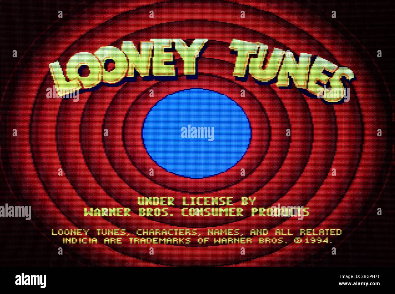 Logo Looney Tunes - sega Genesis Mega Drive - solo per uso editoriale Foto Stock