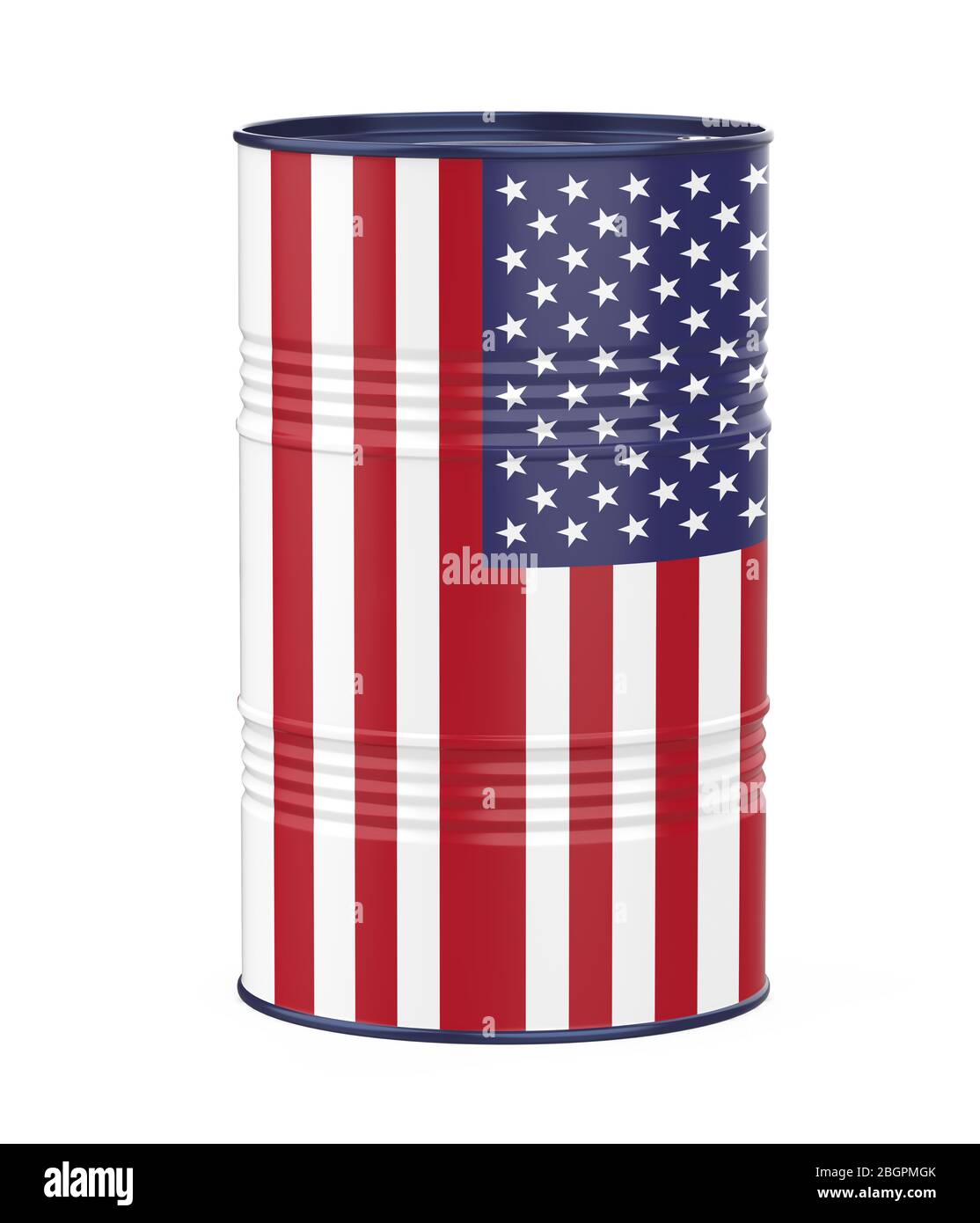 American Oil Barrel isolato Foto Stock