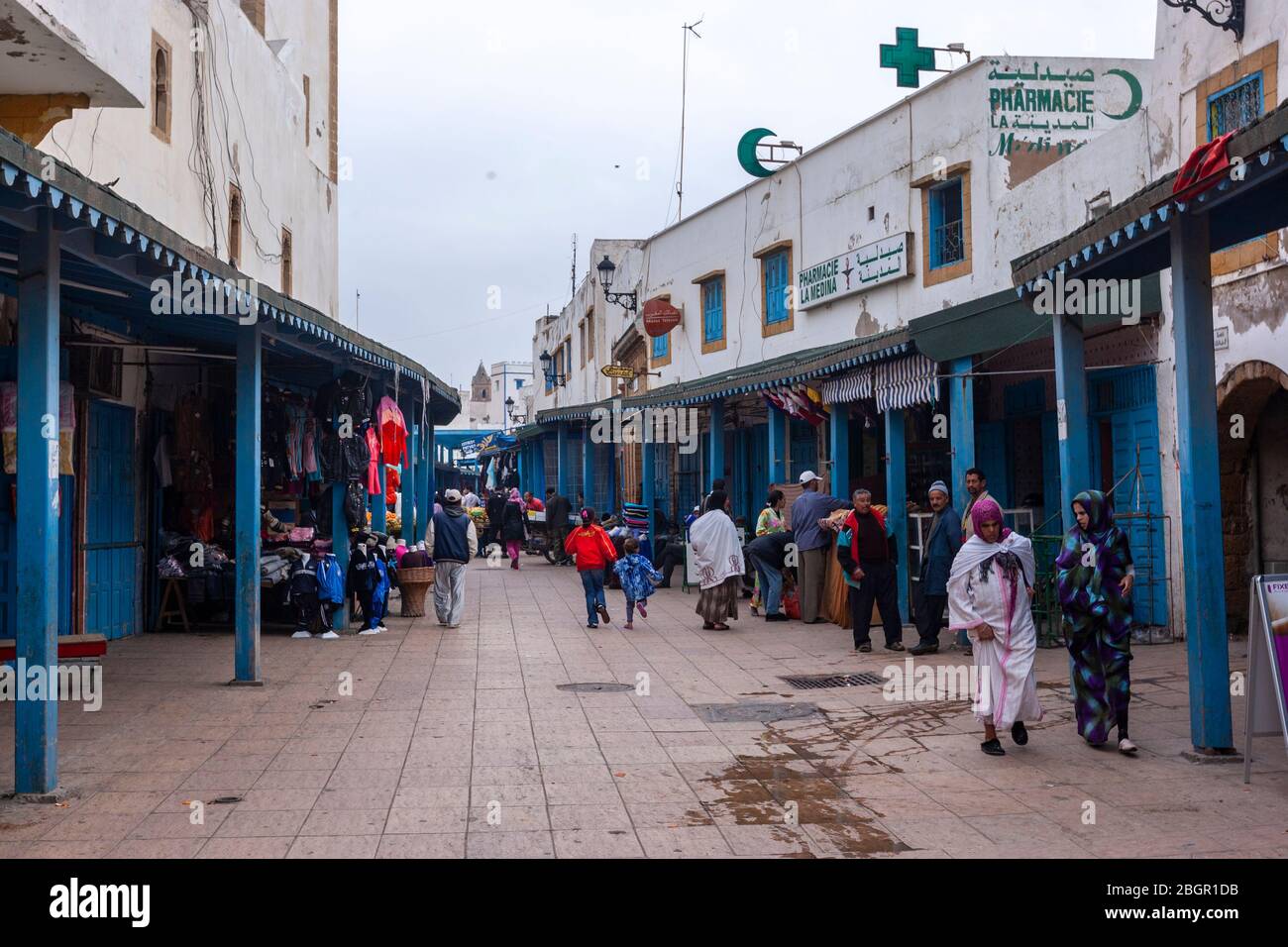 Souq nella parte portoghese di Safi, Marocco Foto Stock