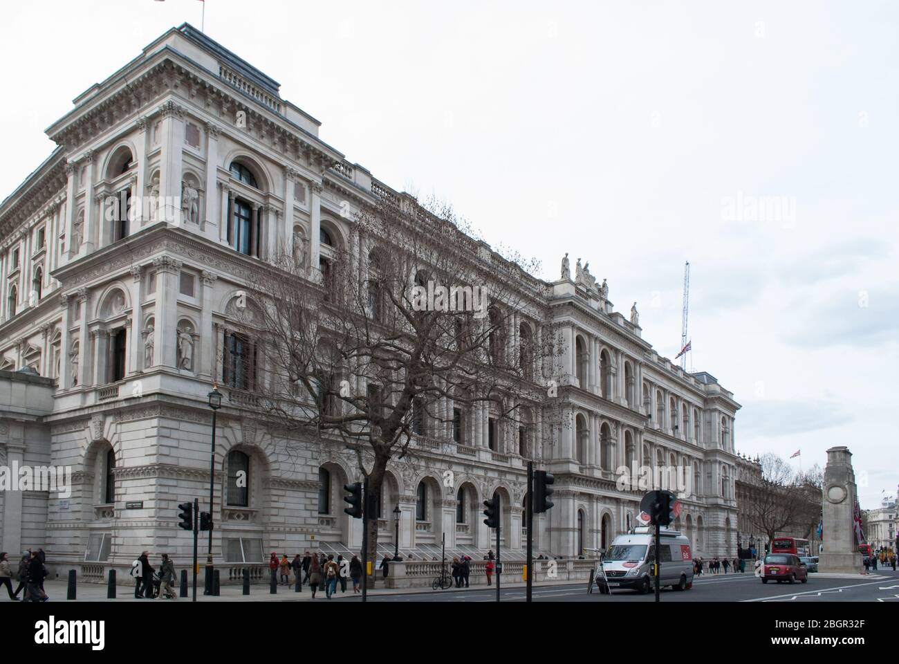 Ufficio estero e Commonwealth di Italianate, King Charles Street, Whitehall, Westminster, Londra SW1A 2AH Foto Stock