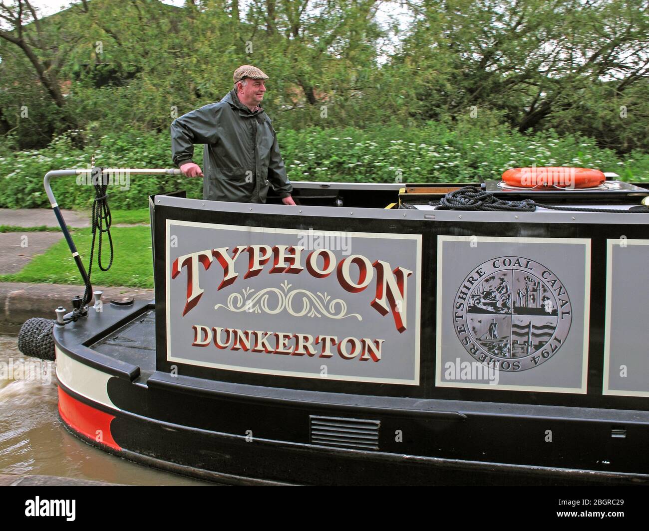 Typhoon Dunkerton Somersetshire Coal Canal 1794, Waterway Canal boat, narrowboat, Inghilterra, Gran Bretagna, Regno Unito Foto Stock