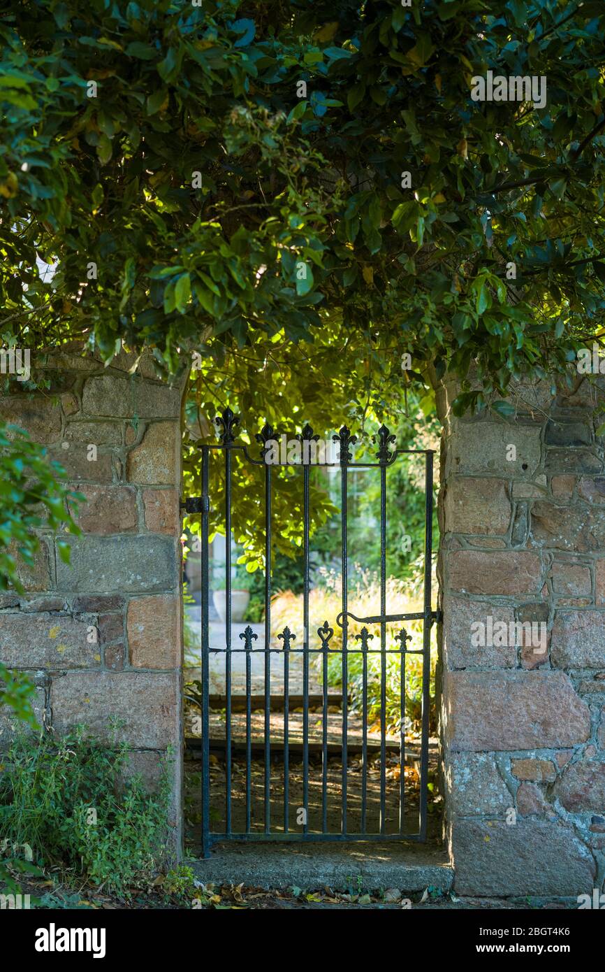 Porta di casa elegante in Jersey, Channel Isles Foto Stock