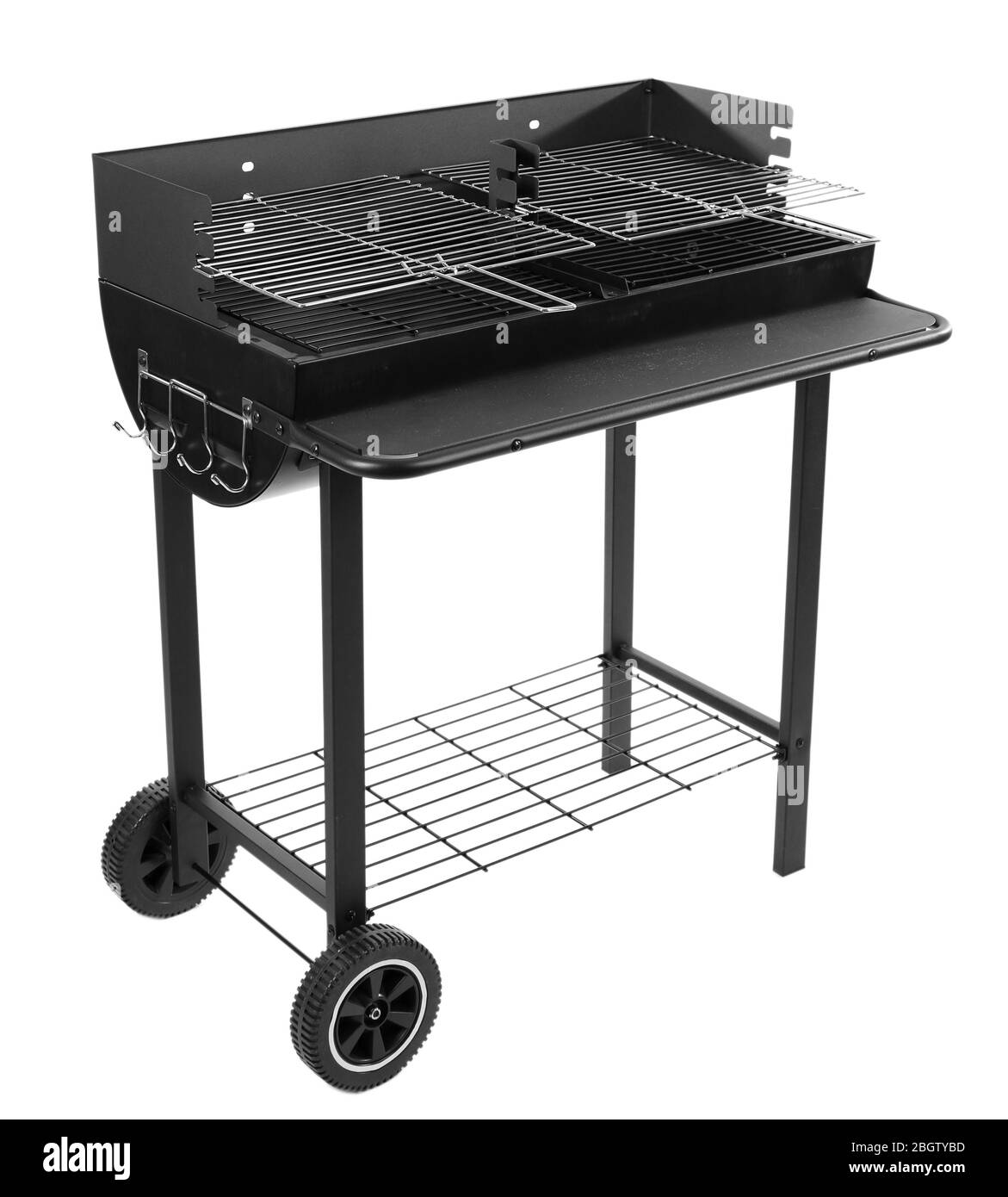 Barbecue isolato su bianco Foto Stock