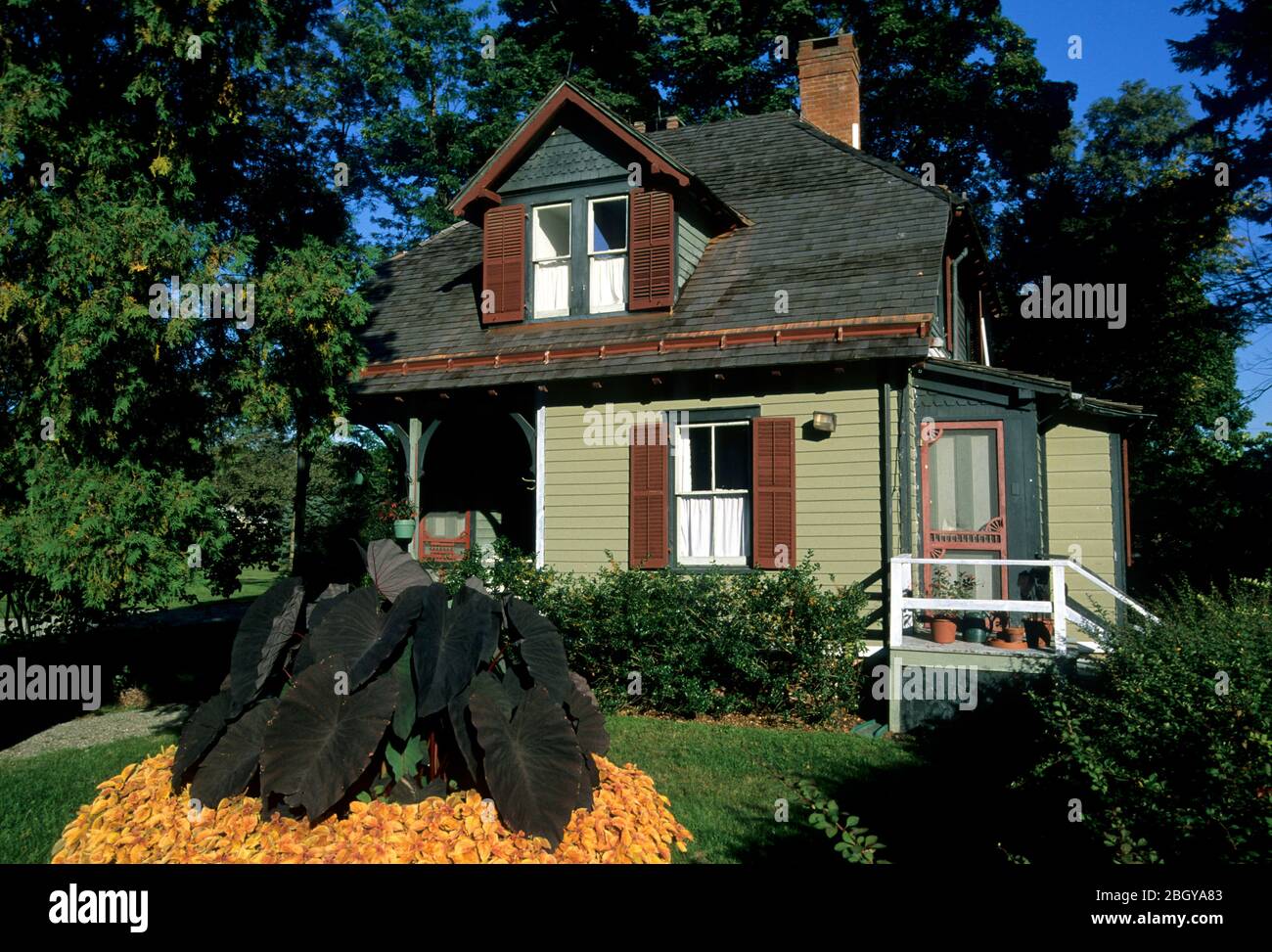 The Gardener's Cottage, Locust Grove-The Samuel Morse Historic Site, New York Foto Stock