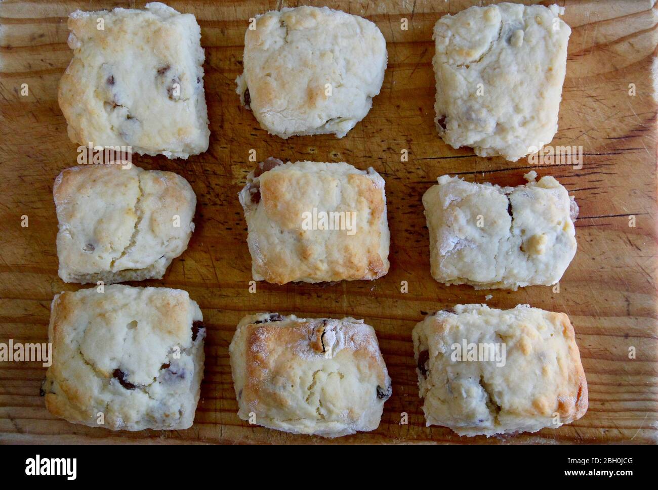 Scones fatti in casa. Foto Stock