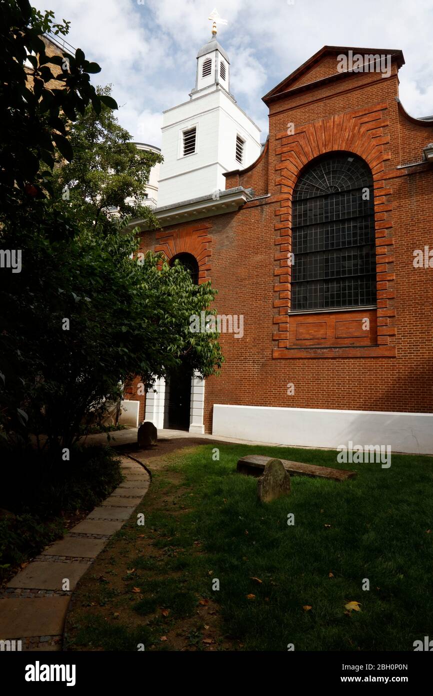 St Anne e St Agnes chiesa in Gresham Street, la città di Londra Foto Stock