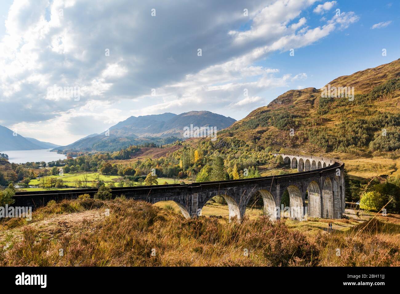 Viadotto Glenfinnan nelle Highlands della Scozia Foto Stock