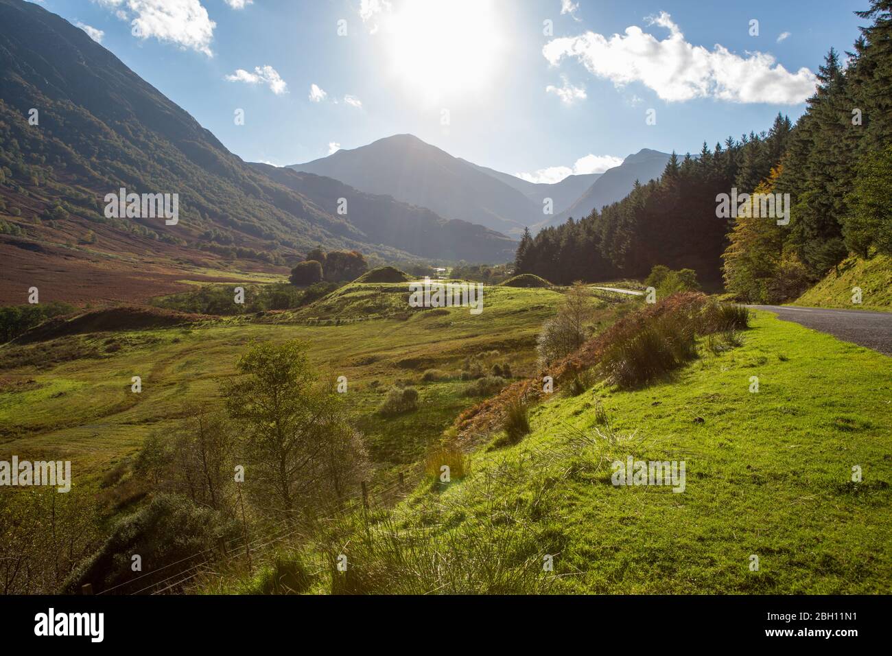 Ben Nevis Scottish Highland scenario nella splendida e pittoresca Scozia Foto Stock