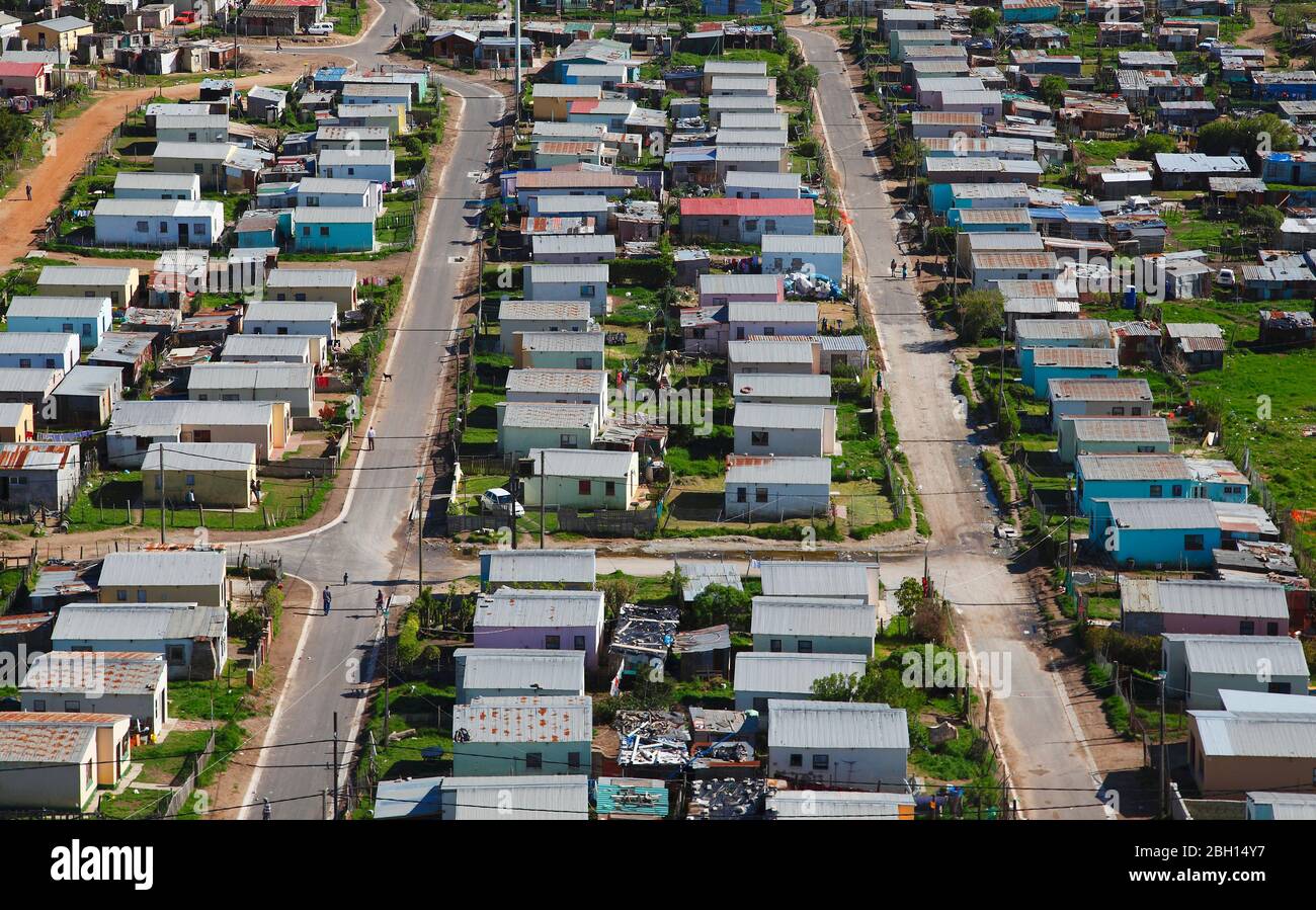 Foto aerea della città di Port Elizabeth Foto Stock