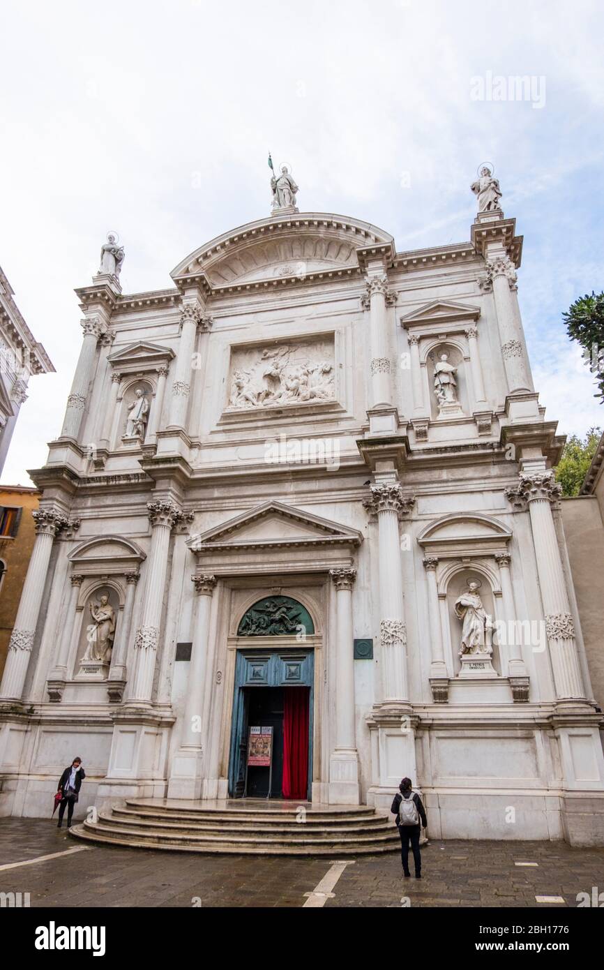 Chiesa di San Rocco, Chiesa di San Rocco, campo dei Frari, quartiere San Polo, Venezia, Italia Foto Stock