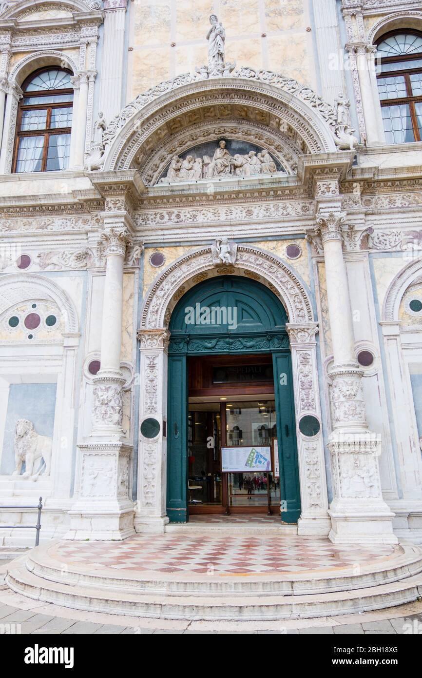 Ospedale SS Giovanni e Paolo, campo Santi Giovanni e Paolo, quartiere Castello, Venezia, Italia Foto Stock