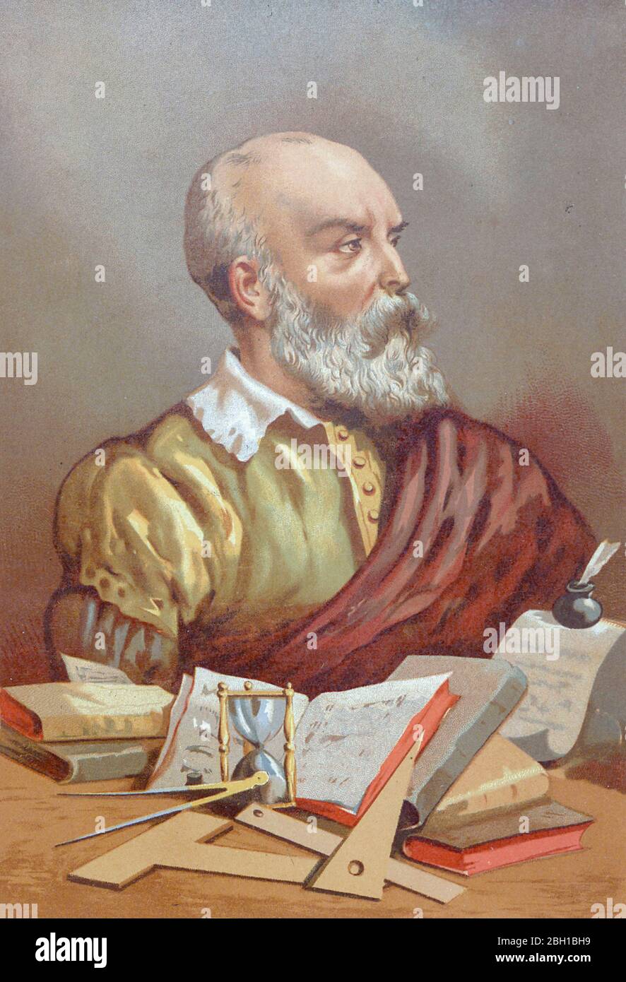 Petrus Ramus (Pedro Ramus) Pierre de la Ramée anglicizzato a Peter Ramus, 1515 – 26 agosto 1572) è stato un . Convertito protestante, fu una delle vittime più importanti del massacro del giorno di San Bartolomeo. Dal libro la ciencia y sus hombres : vidas de los sabios ilustres desde la antigüedad hasta el siglo XIX T. 2 [Scienza e suoi uomini: Vite dei saggi illustri dall'antichità al Vol 2 del XIX secolo] di Figuier, Louis, (1819-1894); Casabó y Pagés, Pelegrín, n. 1831 pubblicato a Barcellona da D. Jaime Seix, editore , 1 Foto Stock