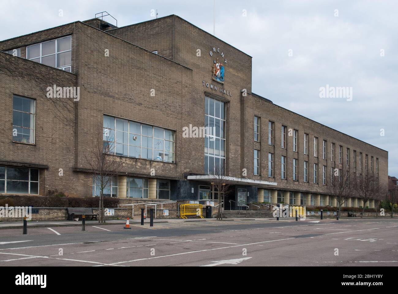 Architettura modernista anni '30 Brent Town Hall, Municipio, Forty Lane, Wembley HA9 di Clifford Strange Foto Stock