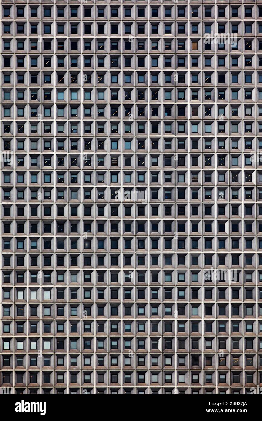 USA, New York, New York City, Windows del grattacielo dell'ufficio Foto Stock