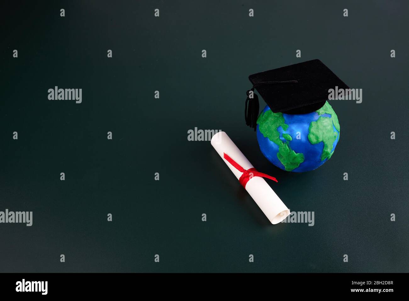 Concetto di educazione mondiale. Giornata della conoscenza dell'istruzione. Concetto scientifico. Foto Stock