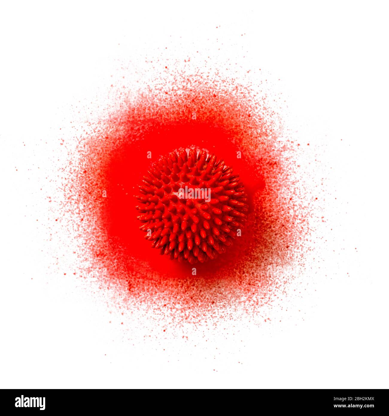 Modello di coronavirus covid-19. Infezione polmonare. Concetto di epidemia di virus Corona Foto Stock Modello di coronavirus covid-19. Infezione polmonare. Concetto di epidemia di virus Corona Foto Stock