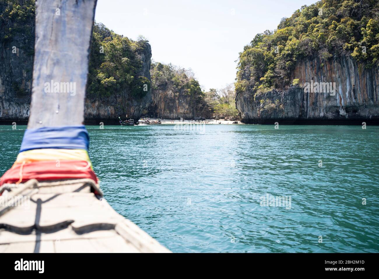 Gita in barca sul mare a Ko Yao Yai, Thailandia Foto Stock