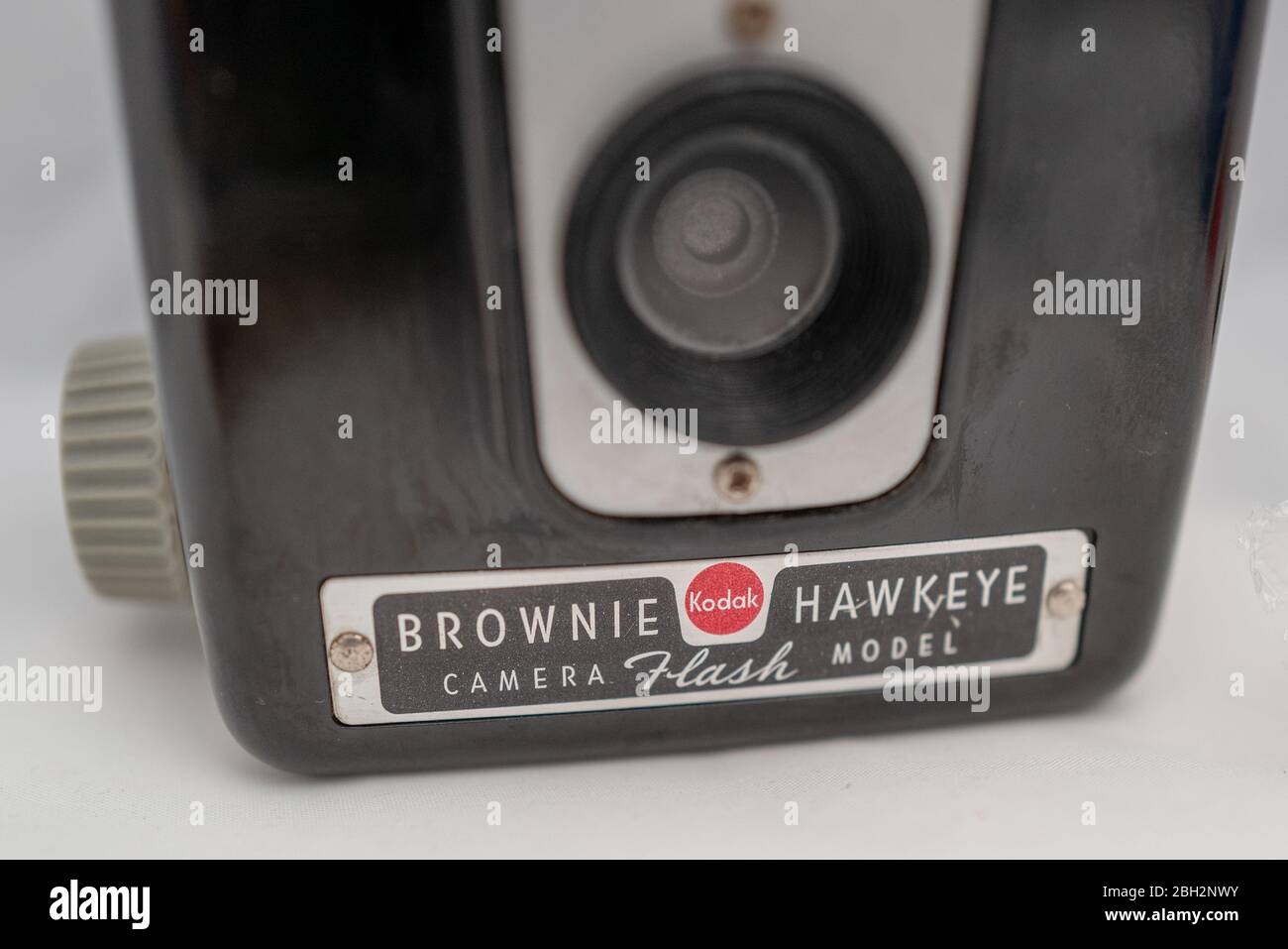 Primo piano della telecamera analogica Kodak Brownie Hawkeye, 7 febbraio 2020. () Foto Stock