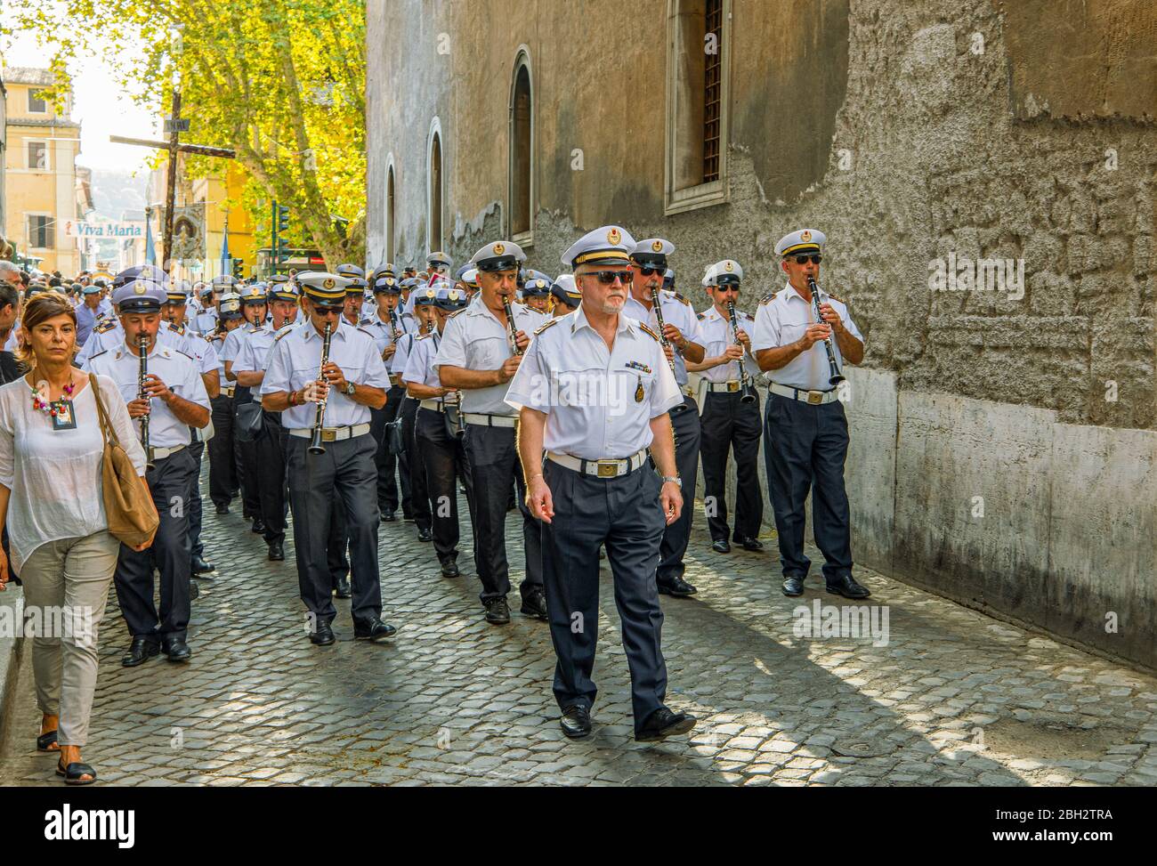 Roma, Italia - 21,2018 luglio: Trastevere, manifestazioni della solennità religiosa detta Madonna de Noantri Foto Stock