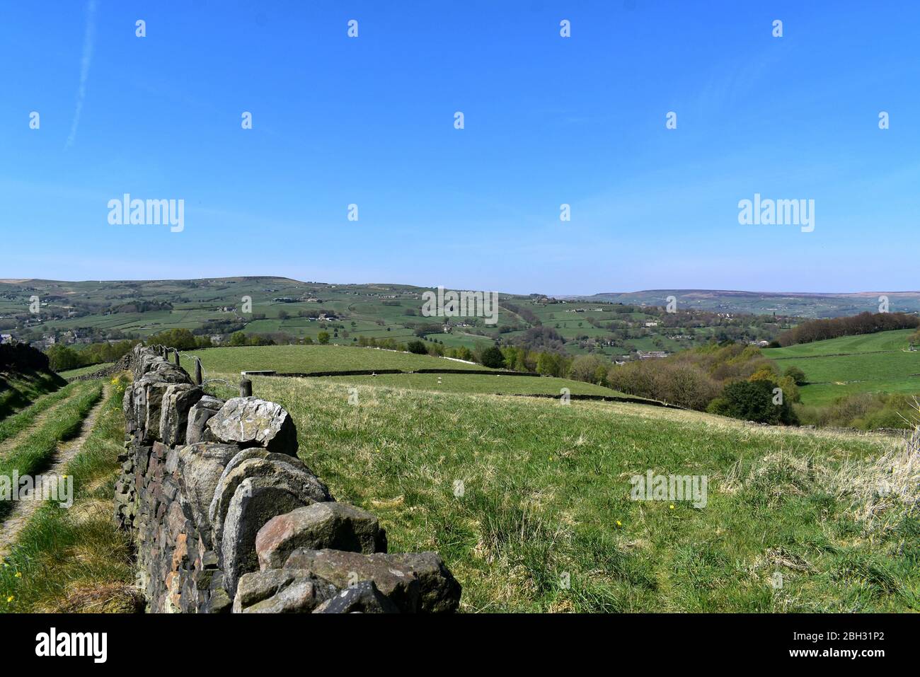 La Ryburn Valley Foto Stock