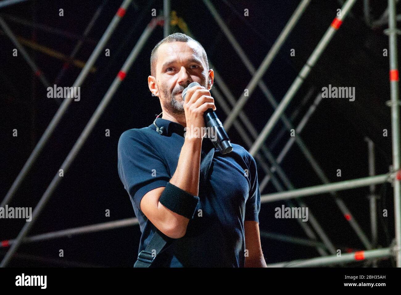 Boosta (subsonica) durante il Festival di Subsonica - la mia generazione, Concerto musicale ad ancona (AN), Italia, Settembre 07 2019 Foto Stock