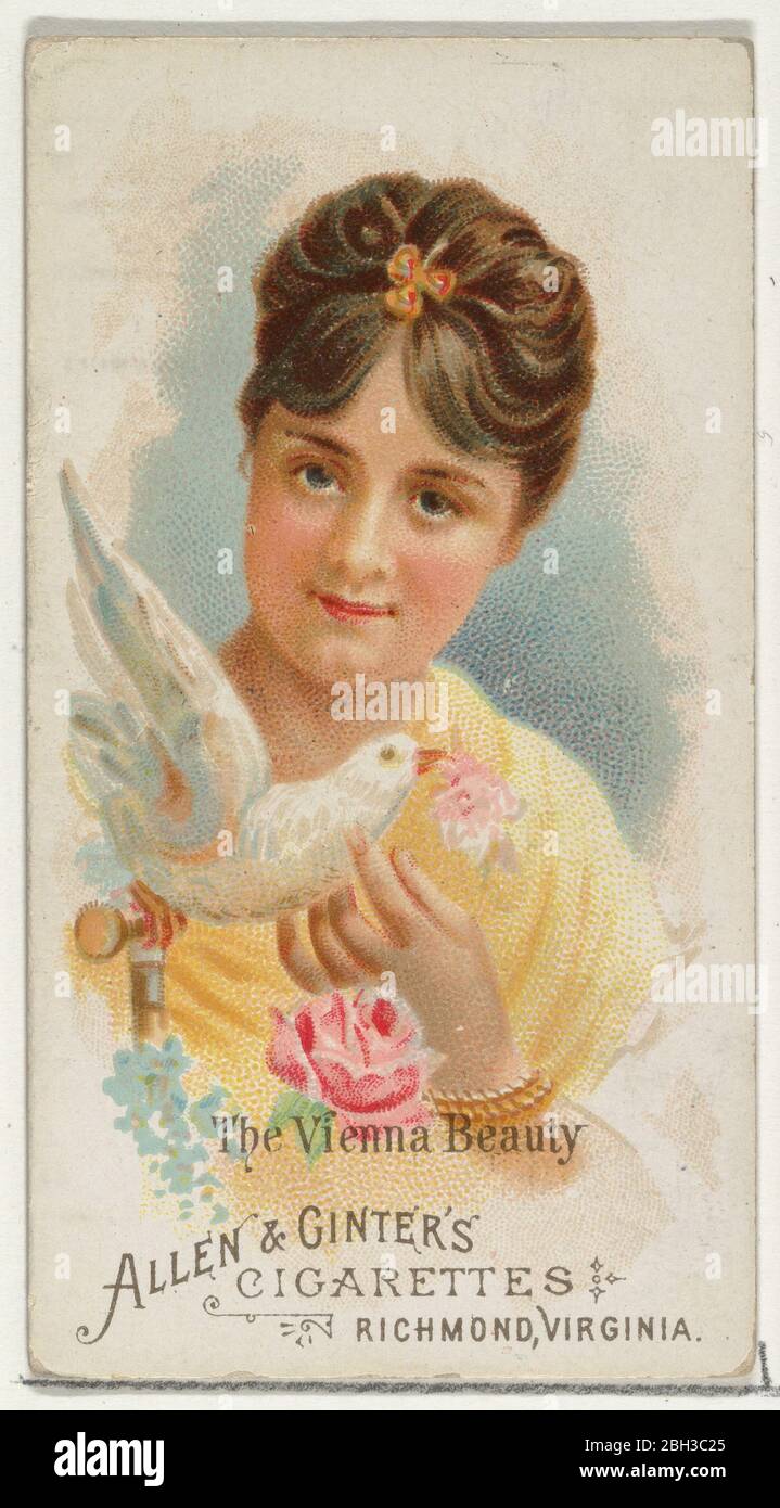 La bellezza di Vienna, dalle bellezze del mondo, Serie 1 (N26) per Allen &amp; sigarette Ginter, 1888. Foto Stock