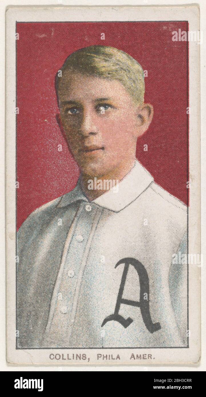 Collins, Philadelphia, American League, della serie White Border (T206) per l'American Tobacco Company, 1909-11. Foto Stock