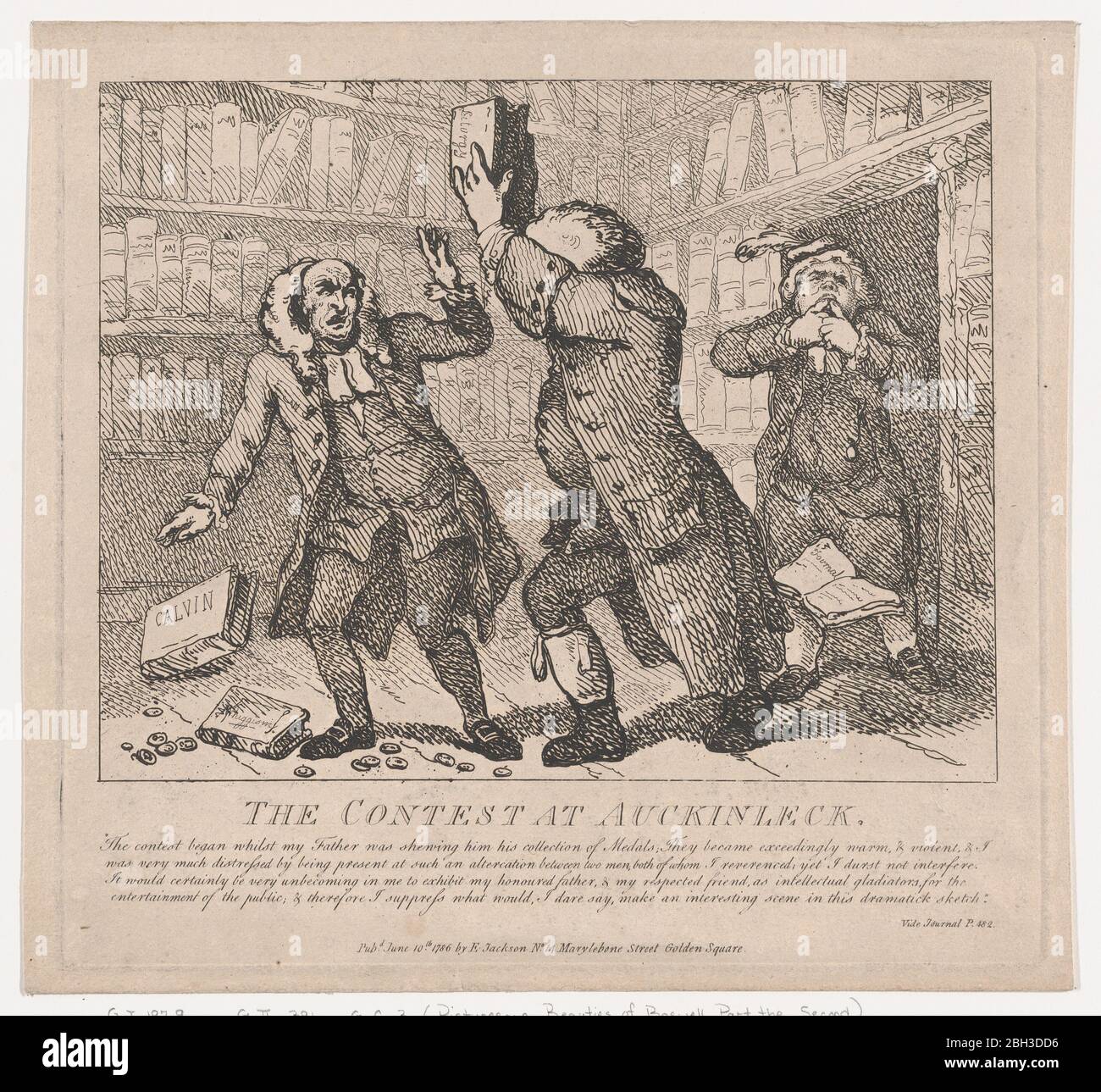 Il Concorso di Auckinleck (bellezze pittoresche di Boswell, parte seconda), 10 giugno 1786. Foto Stock