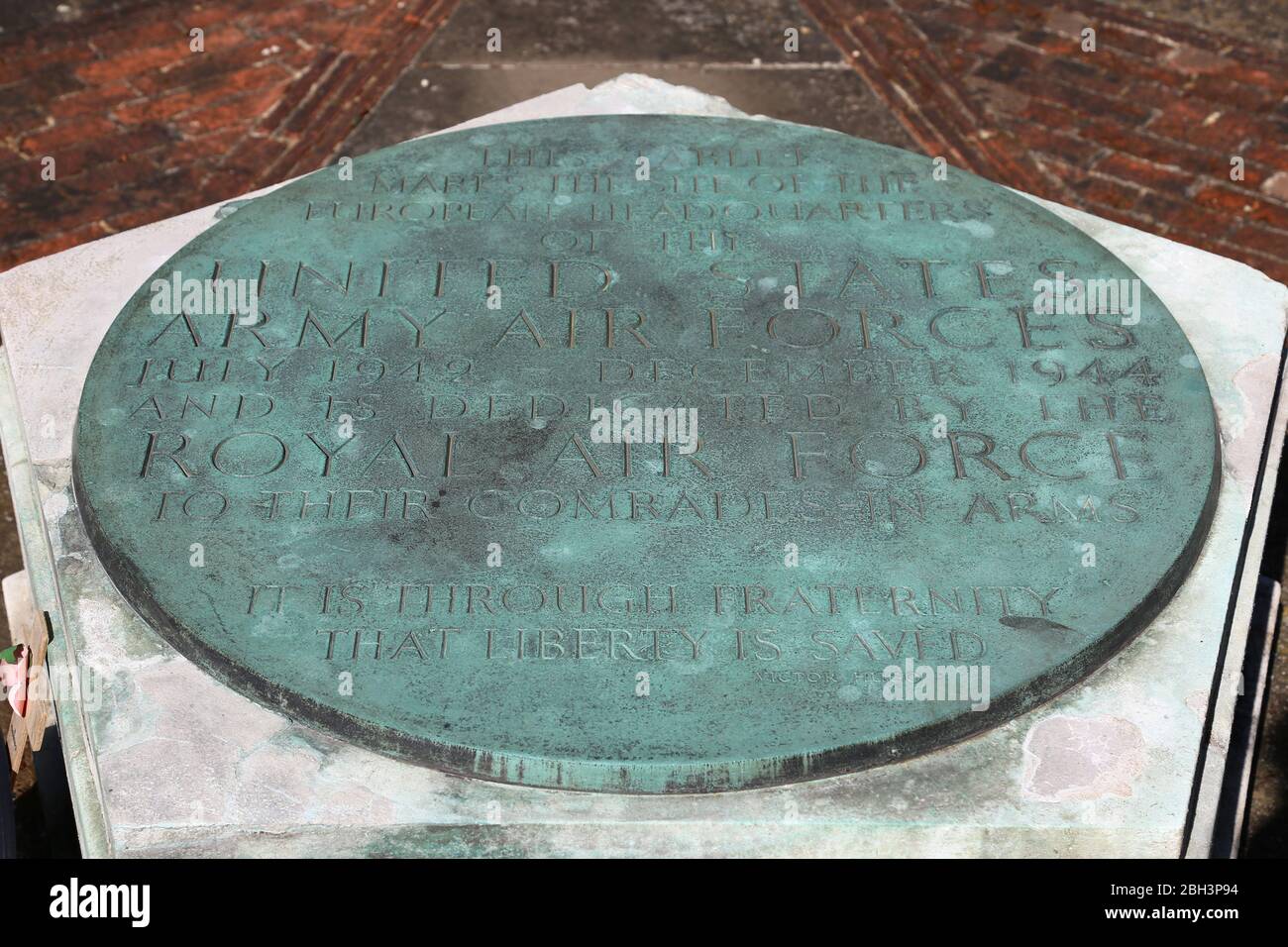 USAAF Memorial, Bushy Park, Hampton Court, Greater London, Inghilterra, Gran Bretagna, Regno Unito, Regno Unito, Europa Foto Stock