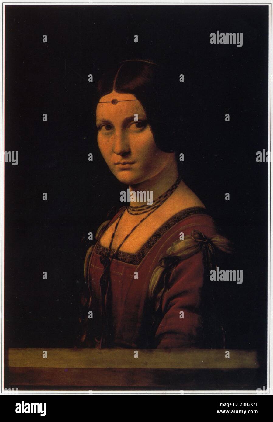 Leonardo da Vinci. Ritratto di una Signora della Corte di Milano. 1495 Foto Stock