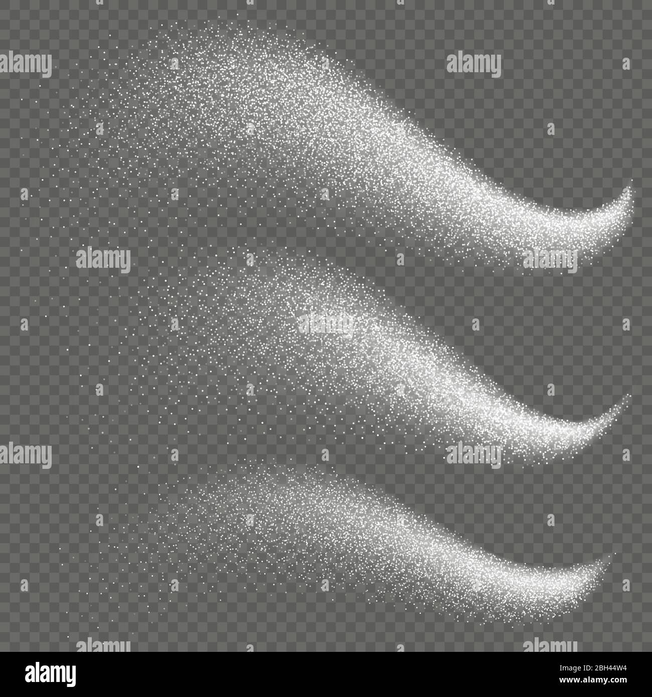 Set di stelle trace leggero scintillante twirl con scintillante sentiero dei dolci natalizi. EPS 10 Illustrazione Vettoriale