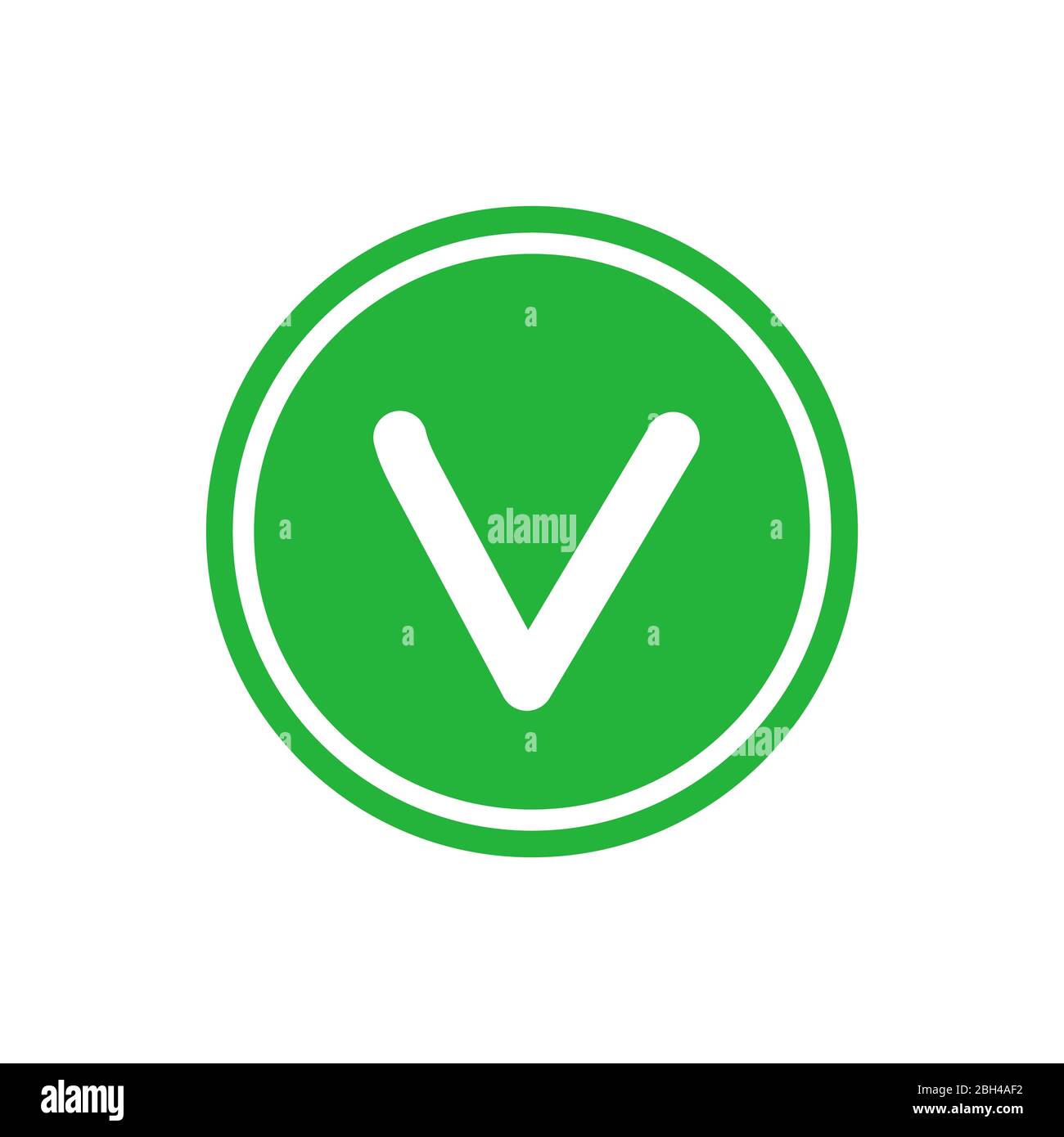 Adesivo vegano minimalista verde cerchio. Elemento di progettazione per il design del packaging e materiale promozionale. Illustrazione vettoriale. Illustrazione Vettoriale