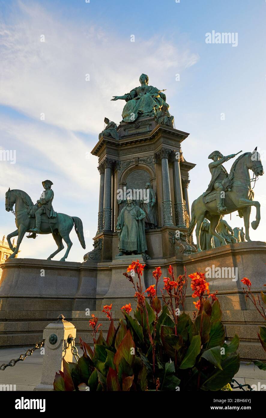 Vista sulle strade di Vienna Foto Stock