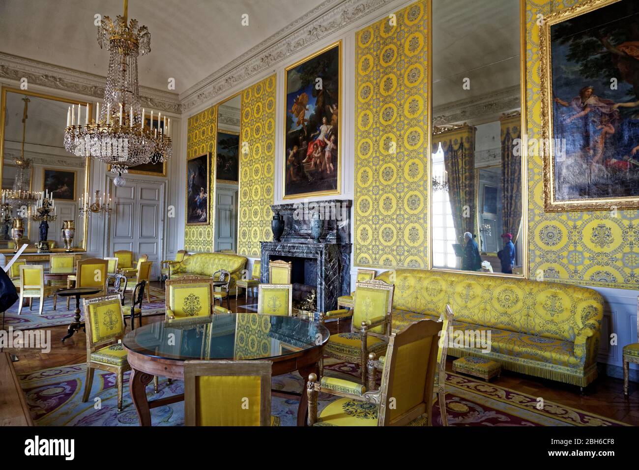 Il Grand Trianon, Reggia di Versailles - Château de Versailles, Francia - conosciuta come la casa di Maria Antonietta Foto Stock