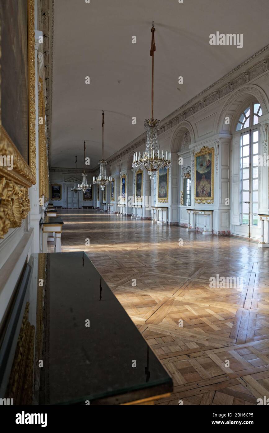 Il Grand Trianon, Reggia di Versailles - Château de Versailles, Francia - conosciuta come la casa di Maria Antonietta Foto Stock