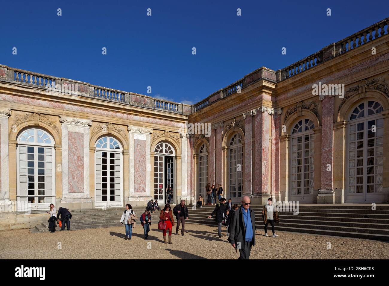 Il Grand Trianon, Reggia di Versailles - Château de Versailles, Francia - conosciuta come la casa di Maria Antonietta Foto Stock