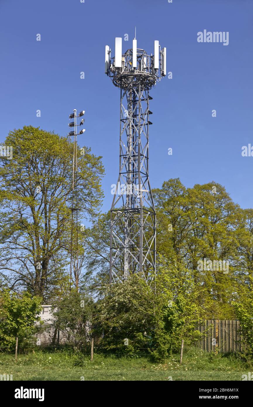 Palo per telefoni cellulari , Inghilterra Foto Stock