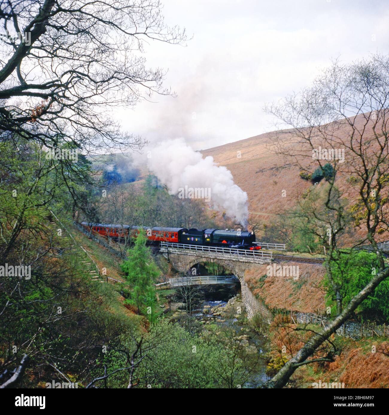 WD Dame vera Lynn a Water Ark, North Yorkshire Moors Railway, Inghilterra nel 1988 Foto Stock