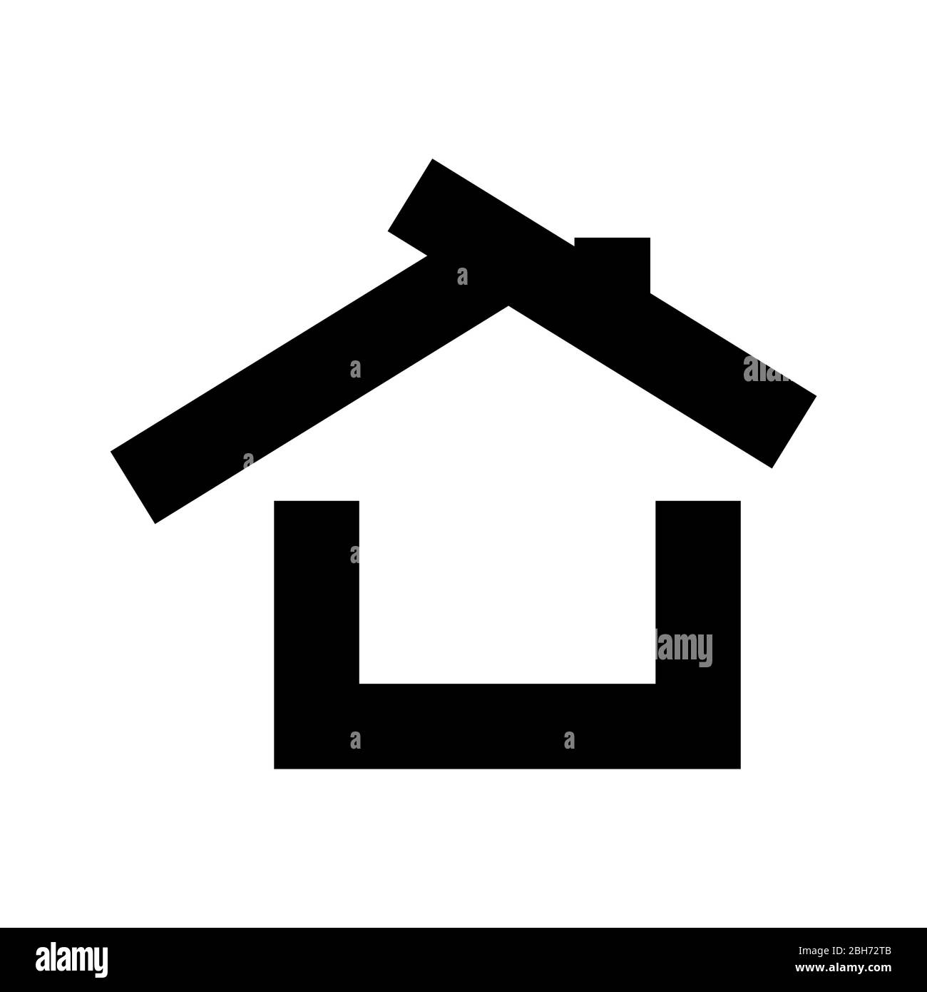 modello grafico di illustrazione del disegno vettoriale della casa Illustrazione Vettoriale